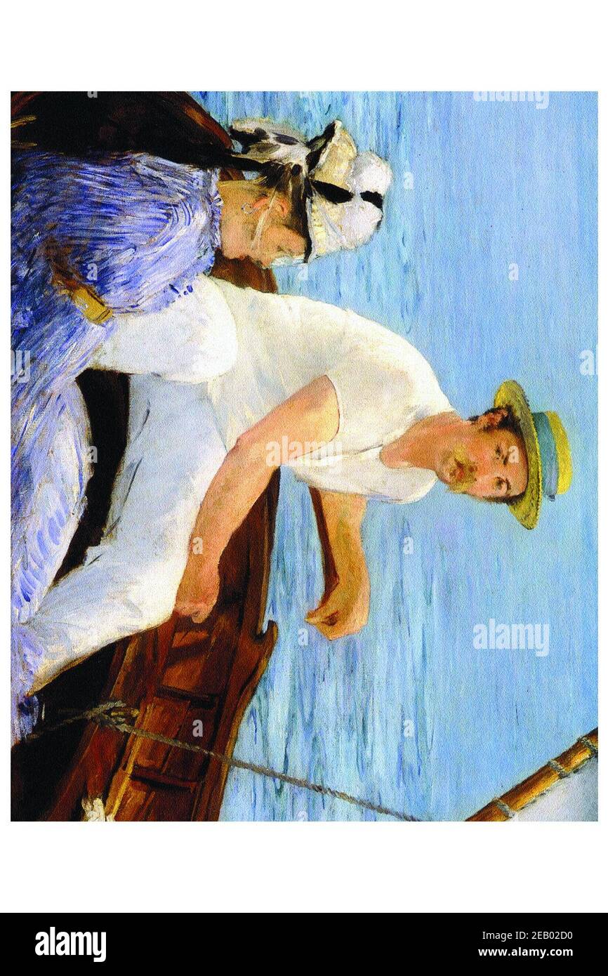 Bootfahren 1874 Stockfoto