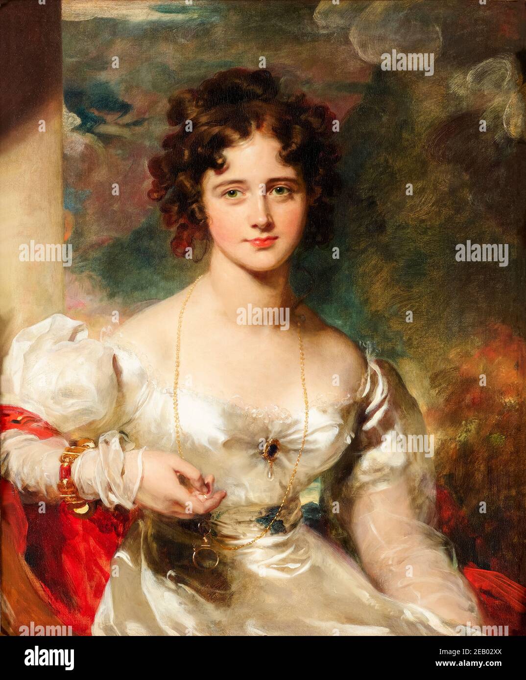Sir Thomas Lawrence, Miss Rosamond Croker, Porträtmalerei, 1827 Stockfoto