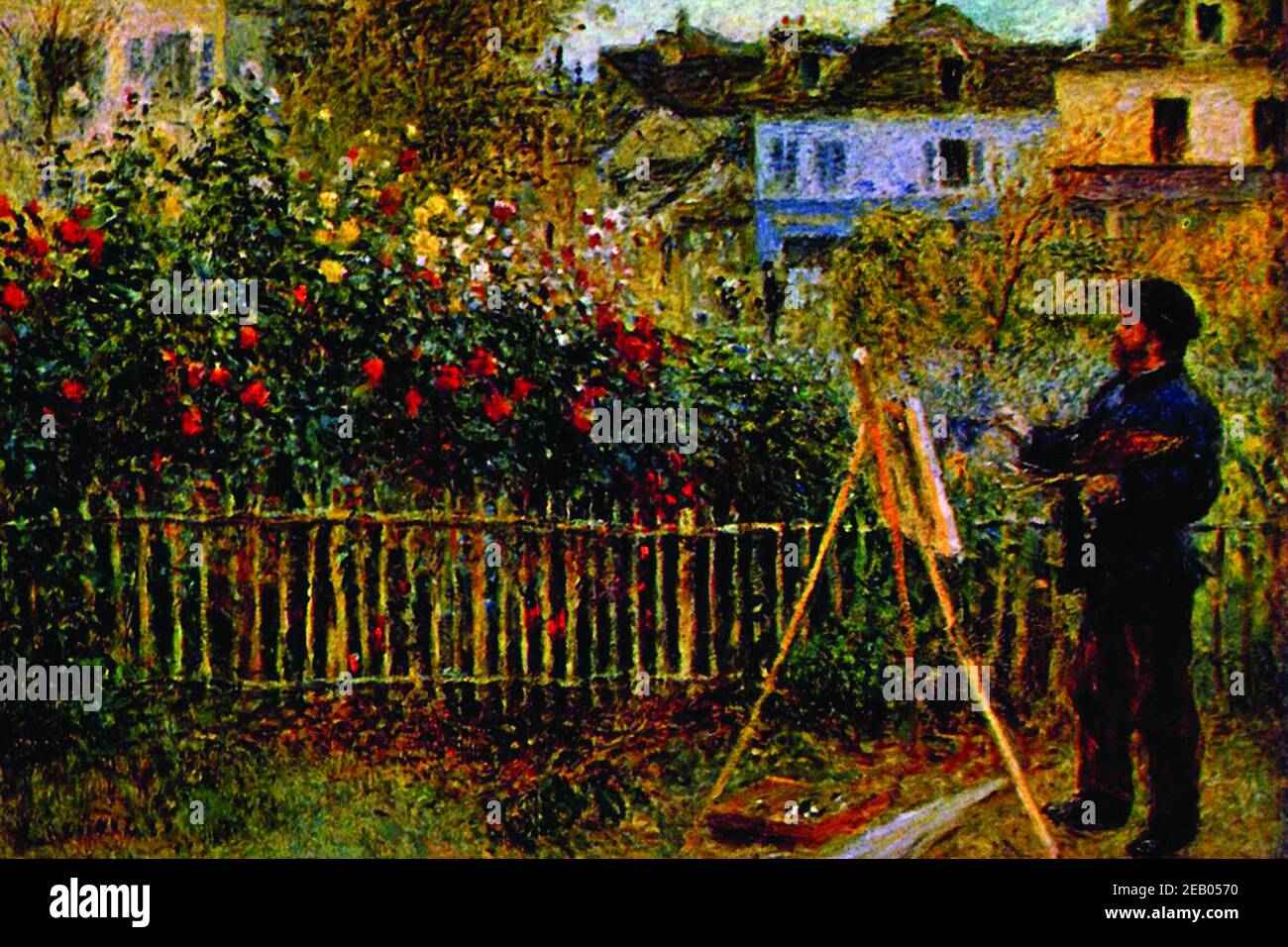 malerei in seinem garten in argenteuil Fotos und Bildmaterial