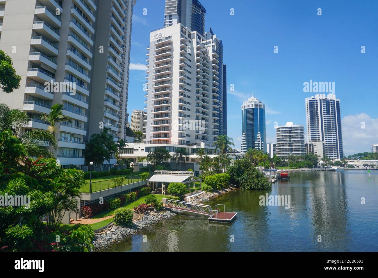 Wolkenkratzer in Gold Coast Queensland Australien Stock Photo Stock Images Stock-Bilder Stockfoto