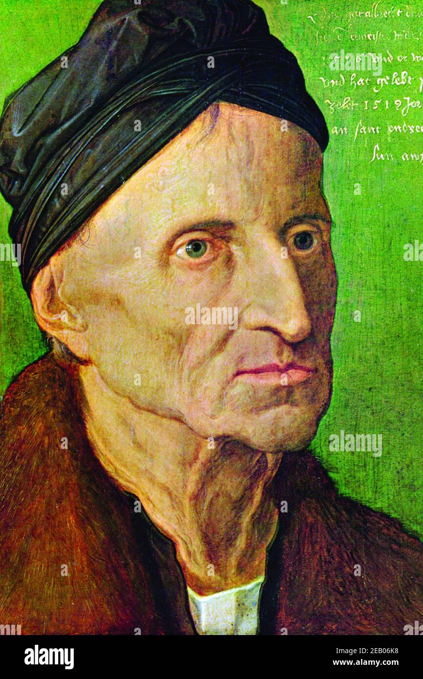 Porträt von Michael Wolgemut 1500 Stockfoto