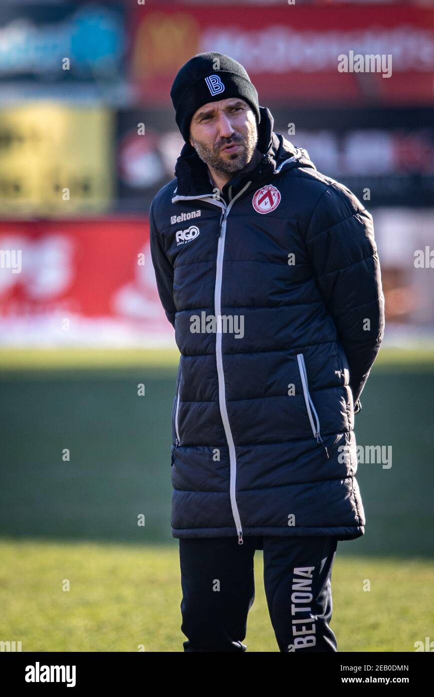Kortrijks neuer Cheftrainer Luka Elsner im Bild während einer Trainingseinheit des belgischen Fußballteams KV Kortrijk 1st, Donnerstag, 11. Februar 20 Stockfoto