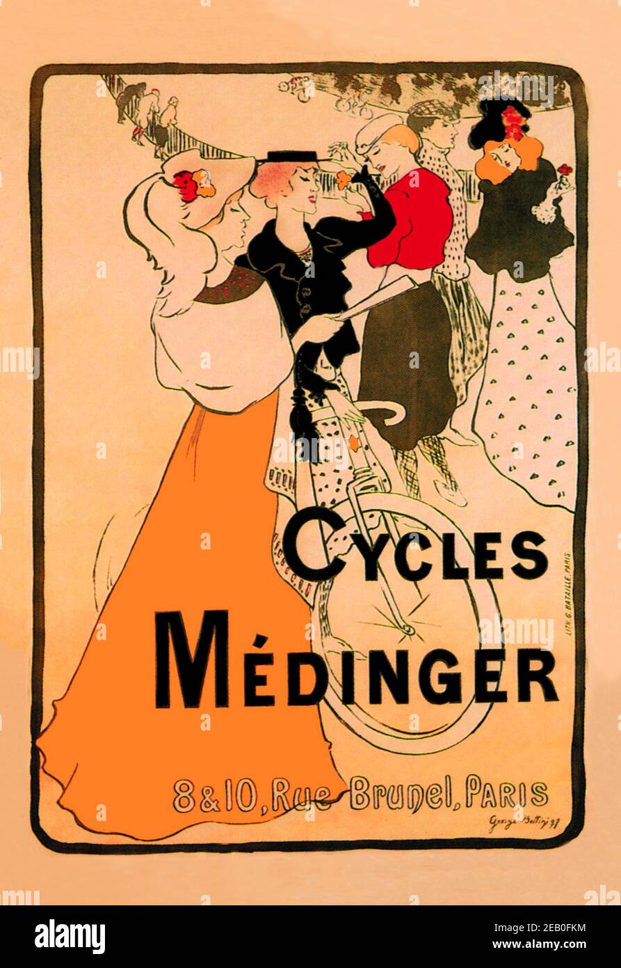 Zyklen Medinger 1897 Stockfoto