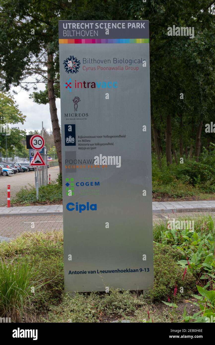 Plakatwand Utrecht Science Park In Bilthoven Niederlande 25-9-2020 Stockfoto