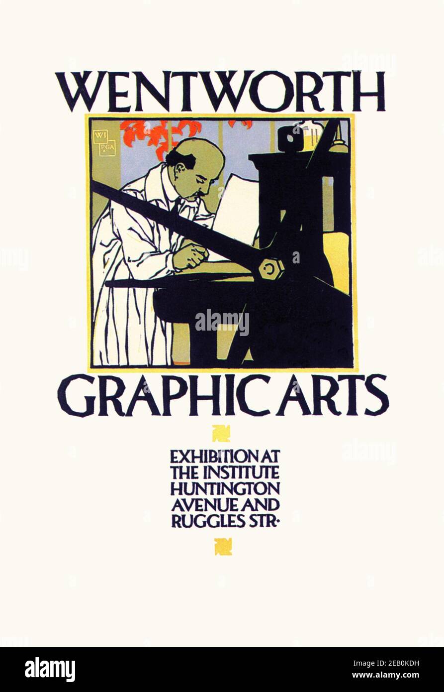 Wentworth Graphics Arts 1919 Stockfoto