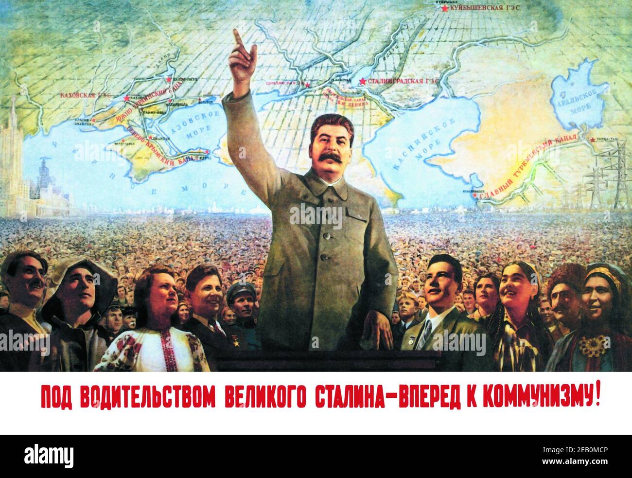 Verständnis der Führung von Stalin - vorlegen mit dem Kommunismus Stockfoto