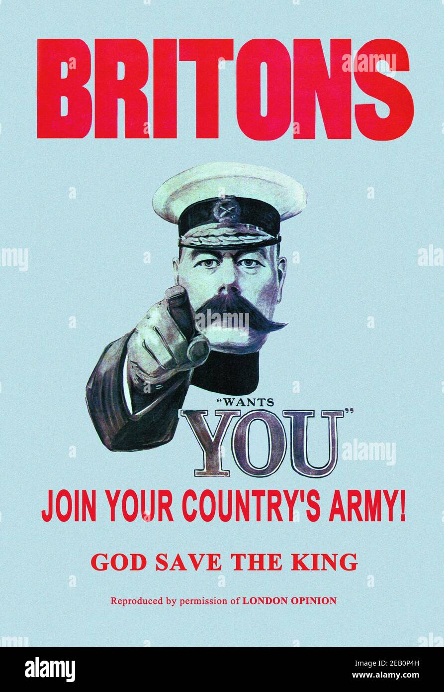Briten: Tritt der Armee deines Landes bei 1914 Stockfoto