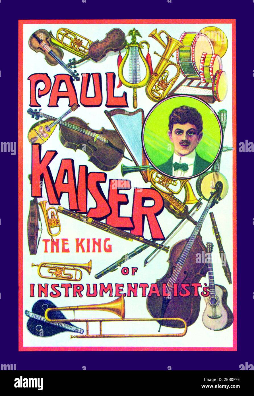 Paul Kaiser - der König der Instrumentalisten Stockfoto