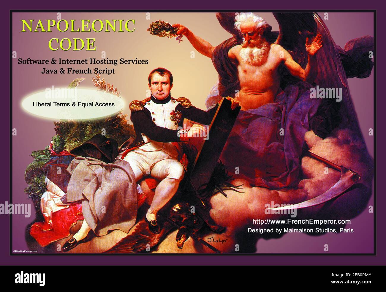 Napoleonic Code: Software & Internet Hosting Services 2000 Stockfoto