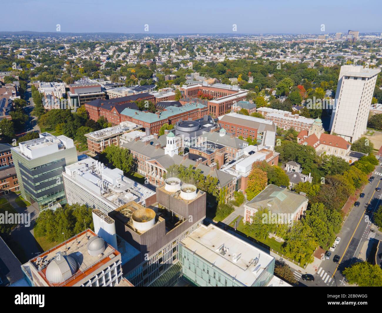 Luftaufnahme des Harvard Museum of Natural History und Peabody Museum