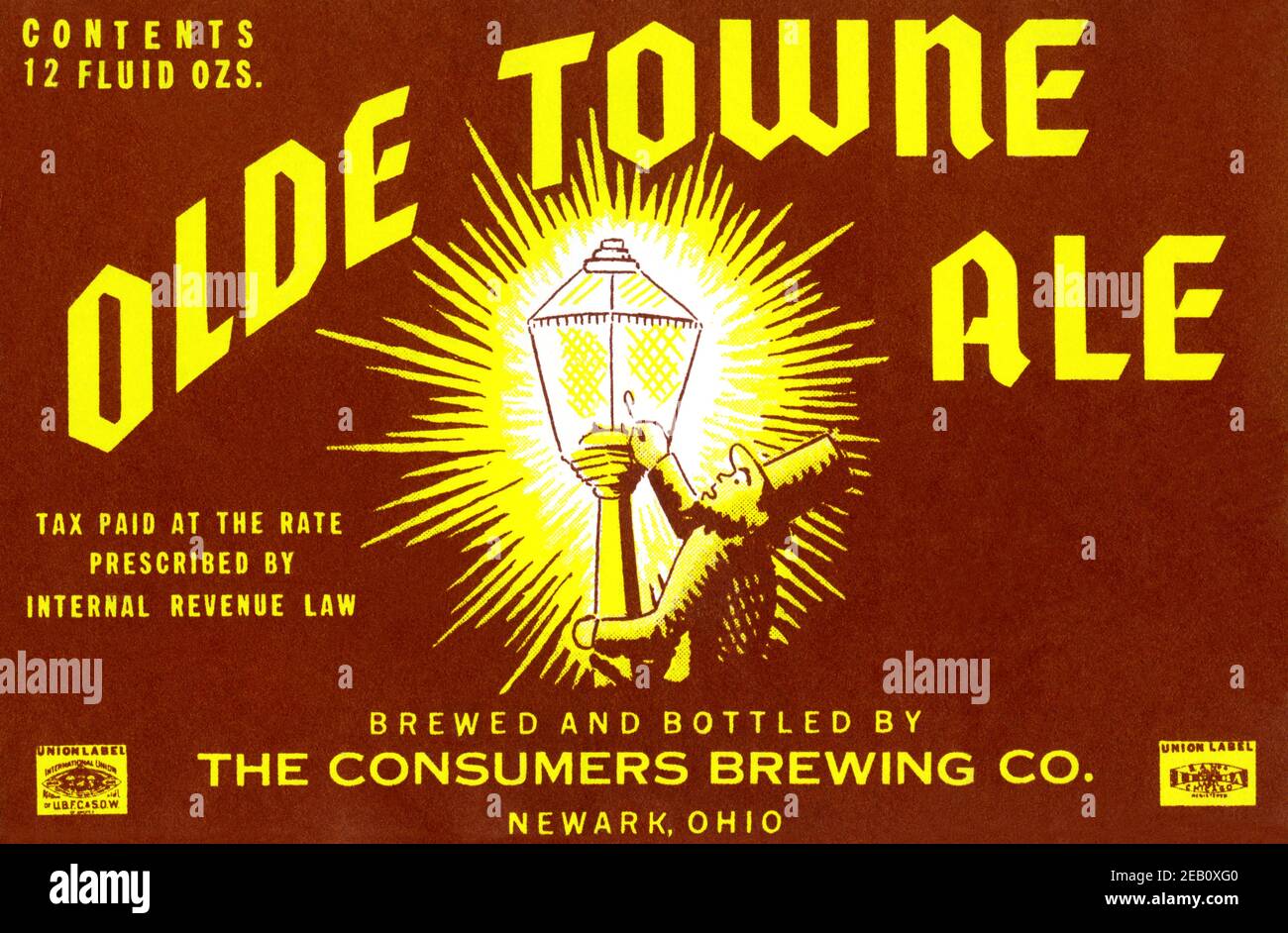 Olde Towne Ale Stockfoto
