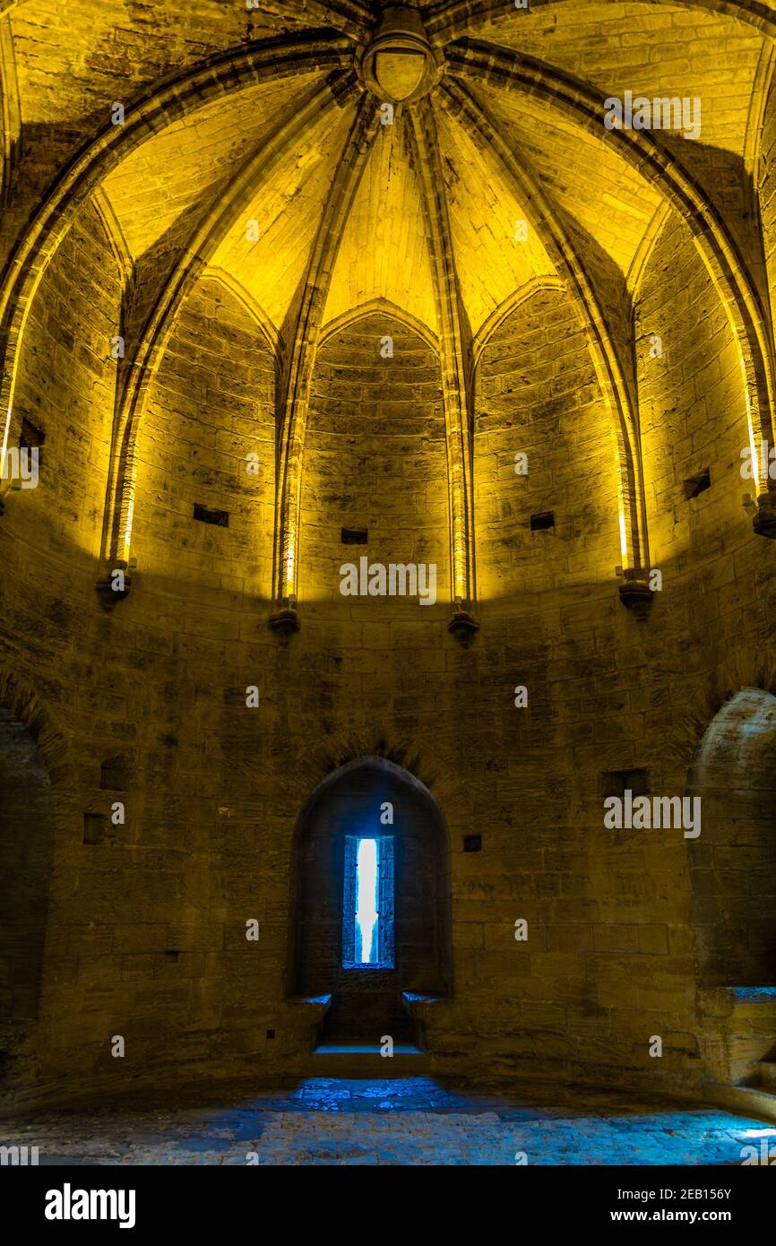 VILLENEUVE LES AVIGNON, FRANKREICH, 22. JUNI 2017: Innenraum des Fort Saint Andre in Avignon, Frankreich Stockfoto
