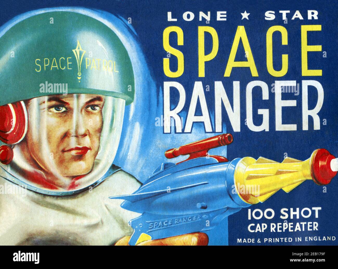Lone Star Space Ranger 100 Shot Cap Repeater 1950 Stockfoto