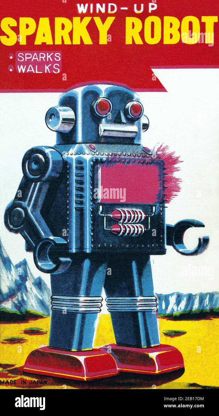 Sparky Robot 1950 Stockfoto