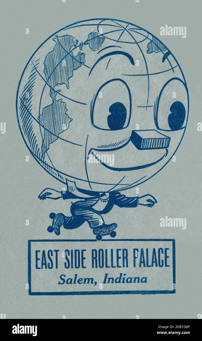 East Side Roller Palace 1950 Stockfoto