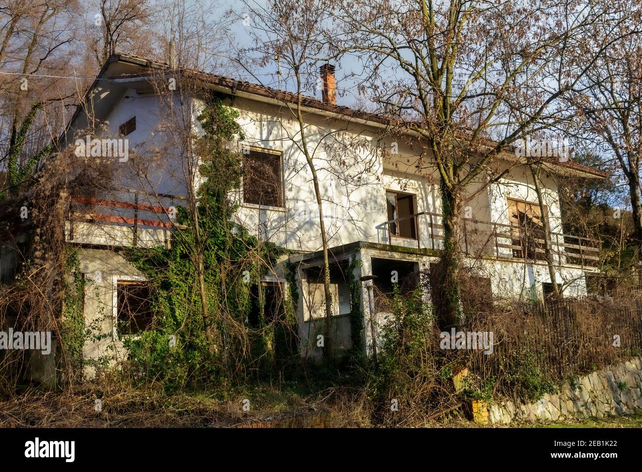 Ein verlassenes Haus Stockfoto