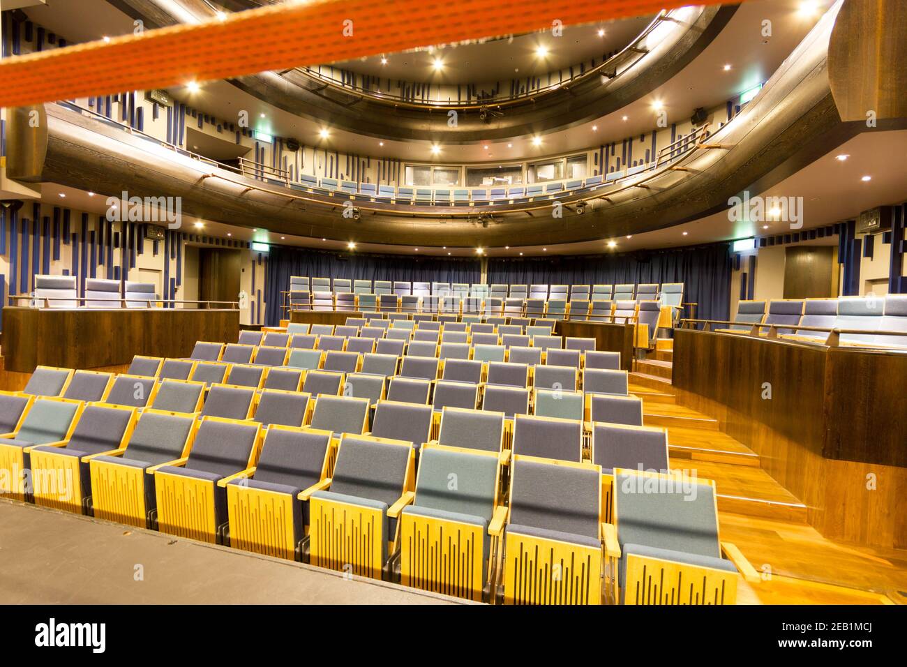 Theater in Guildhall School of Music and Drama, London barbican Stockfoto