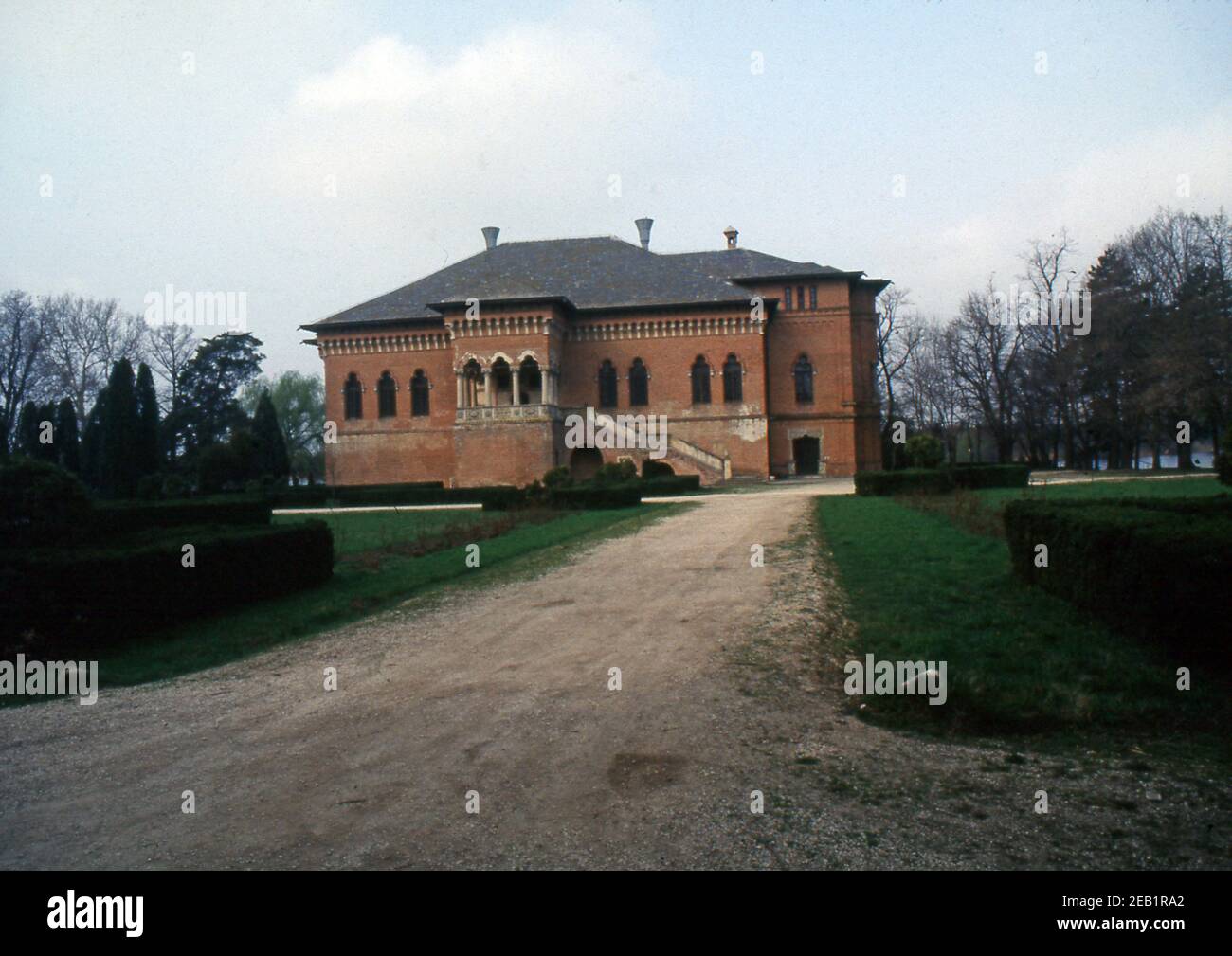 Reportage Rumänien 1991. Mogosoaia, Prinzenpalast (gescannt von Farblider) Stockfoto