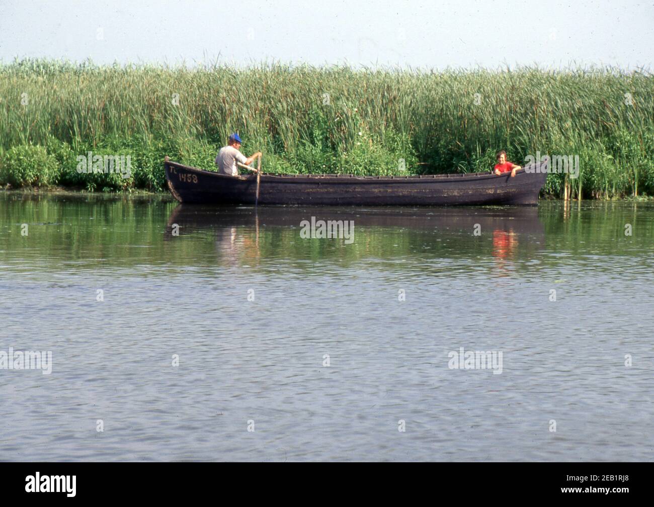 Reportage Rumänien 1998, Donaudelta (gescannt von Ektachrome VS) Stockfoto