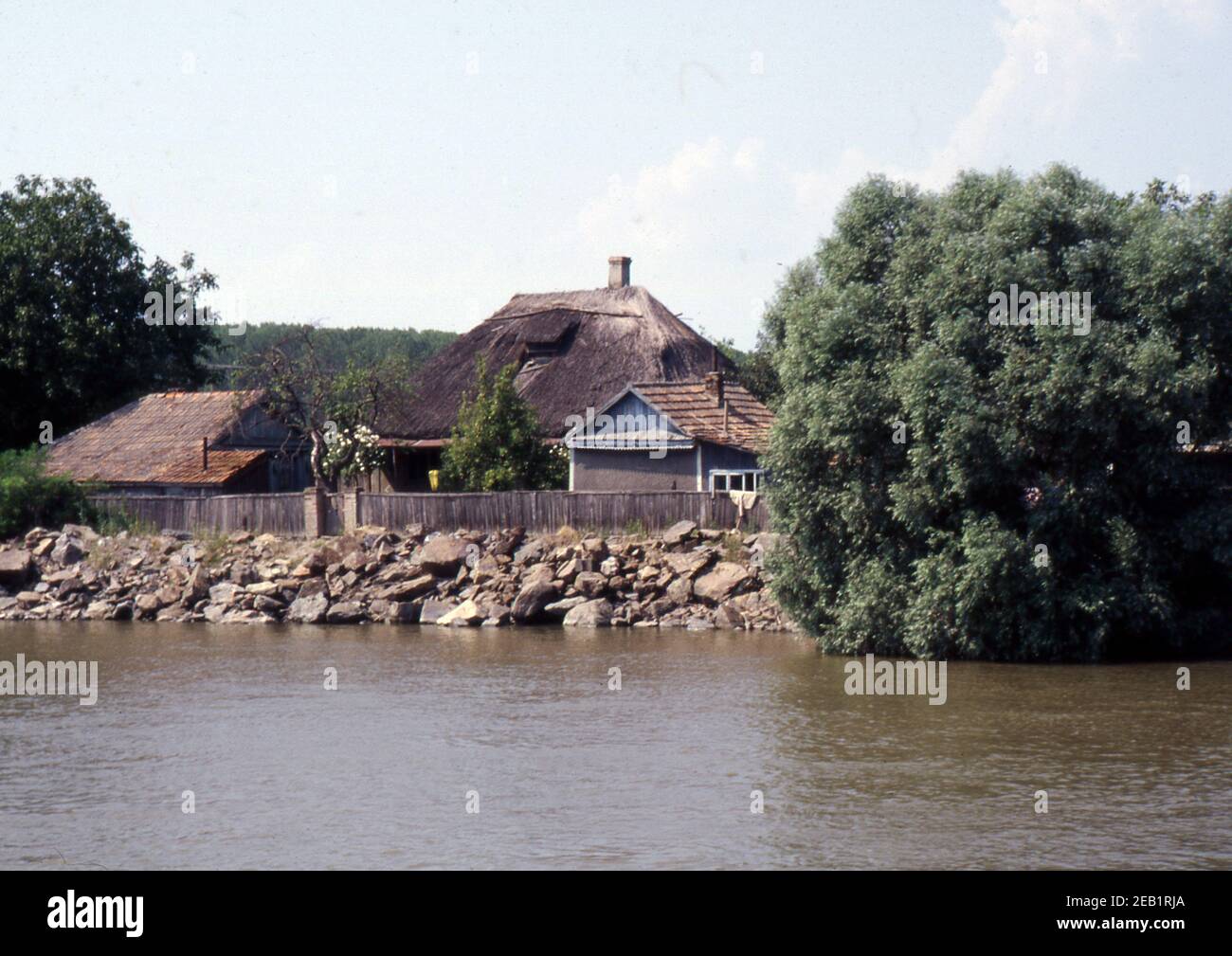 Reportage Rumänien 1998, Donaudelta (gescannt von Ektachrome VS) Stockfoto