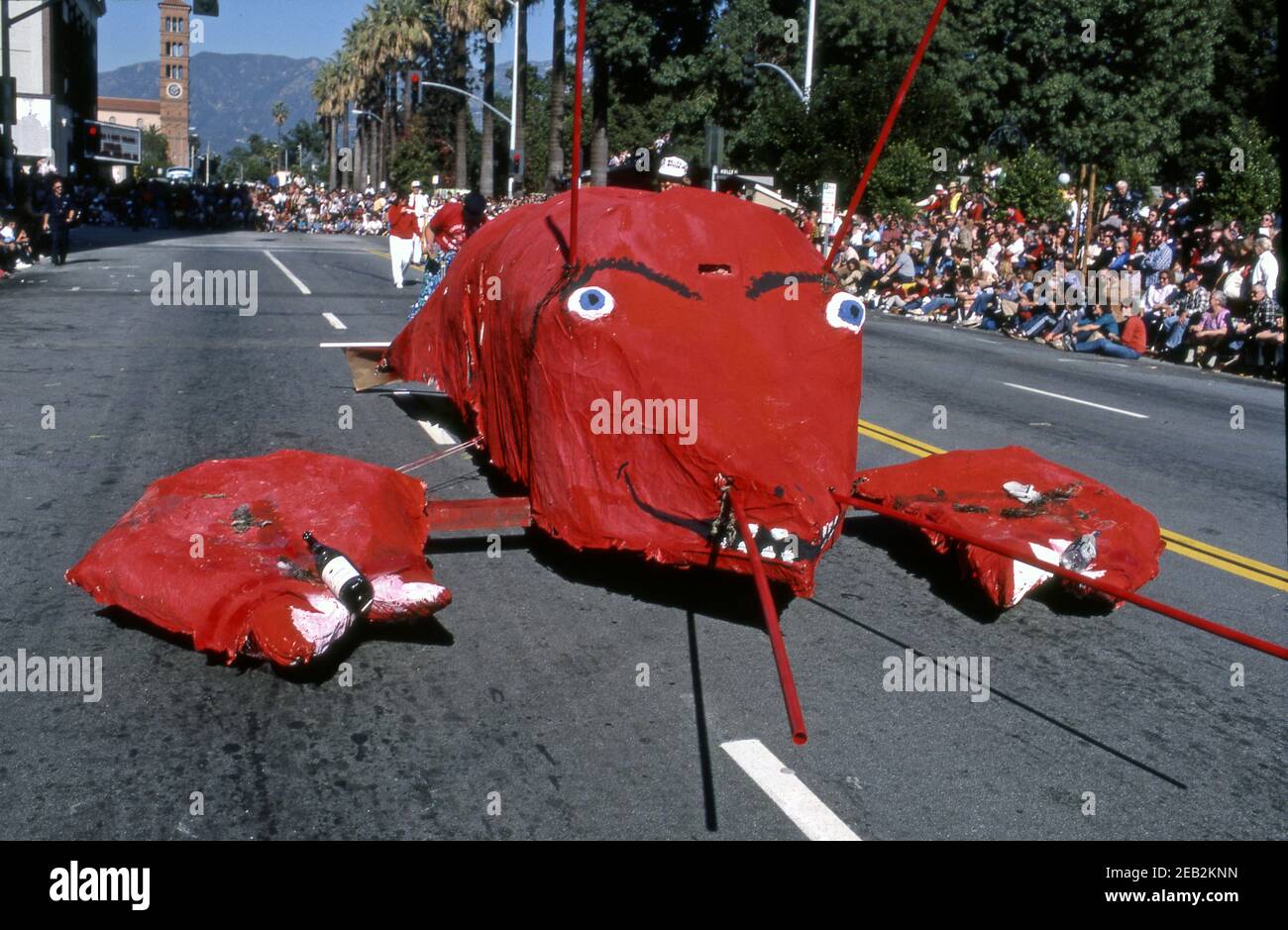 Hummertreiben in der Doo Dah Parade, einer Parodie der Rose Parade, in Pasadena, CA Stockfoto