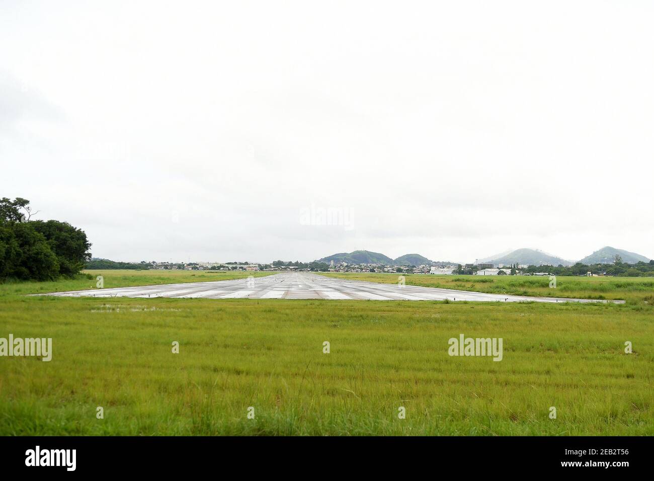 Rio de Janeiro, Brasilien, 14. Dezember 2020. Kopf der Start- und Landebahn auf dem Campo dos Afonsos Air Base, auf der Westseite der Stadt Rio de Janeiro Stockfoto