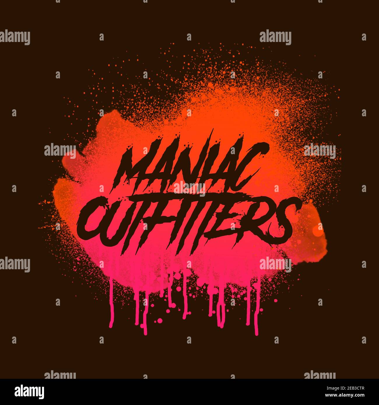 Logo Für Streetwear-Marken Mit Urban Style Typografie Stockfoto