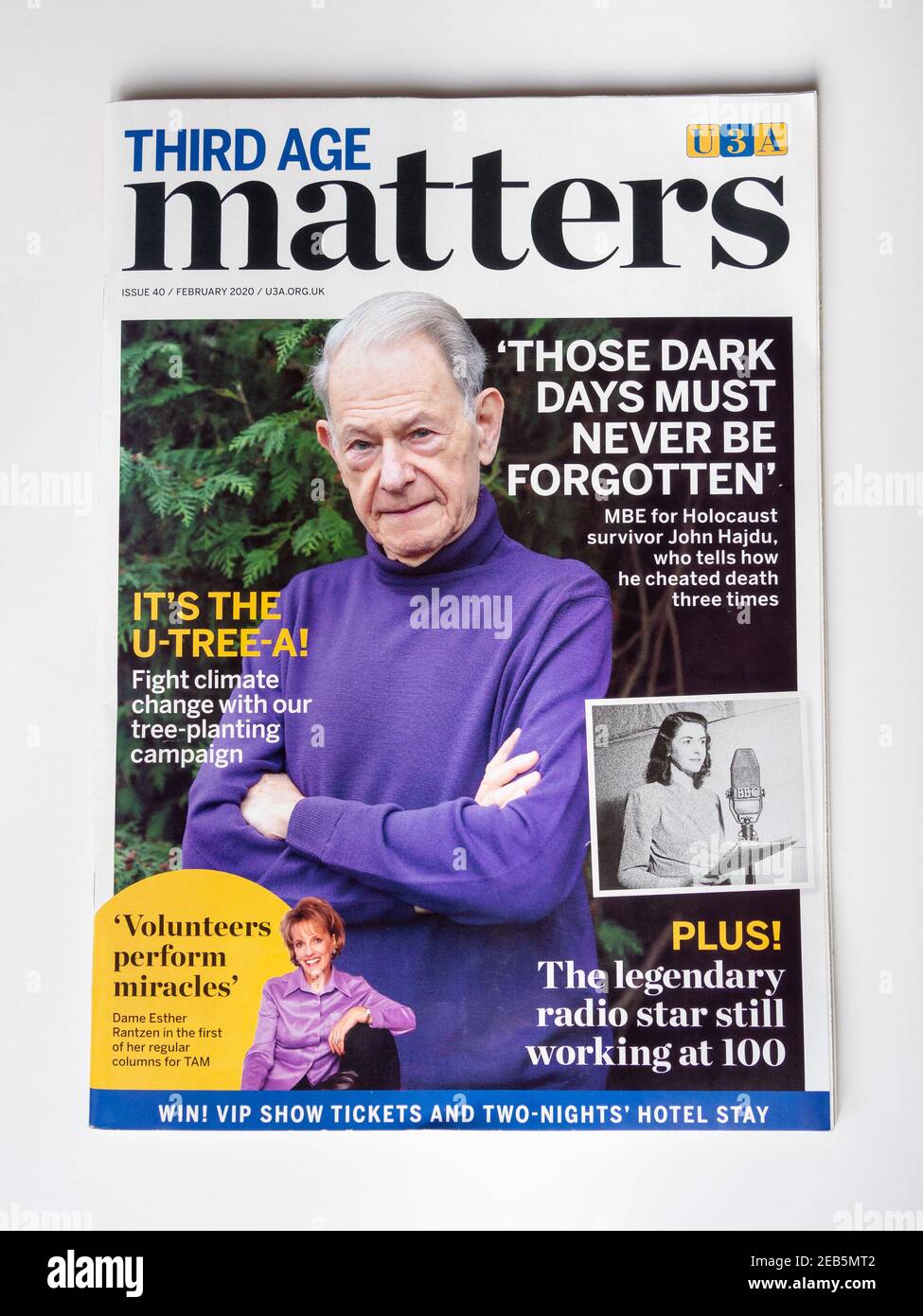 Third Age Matters, das nationale Magazin für Mitglieder der Universität des Dritten Zeitalters, besser bekannt als die U3A. Stockfoto