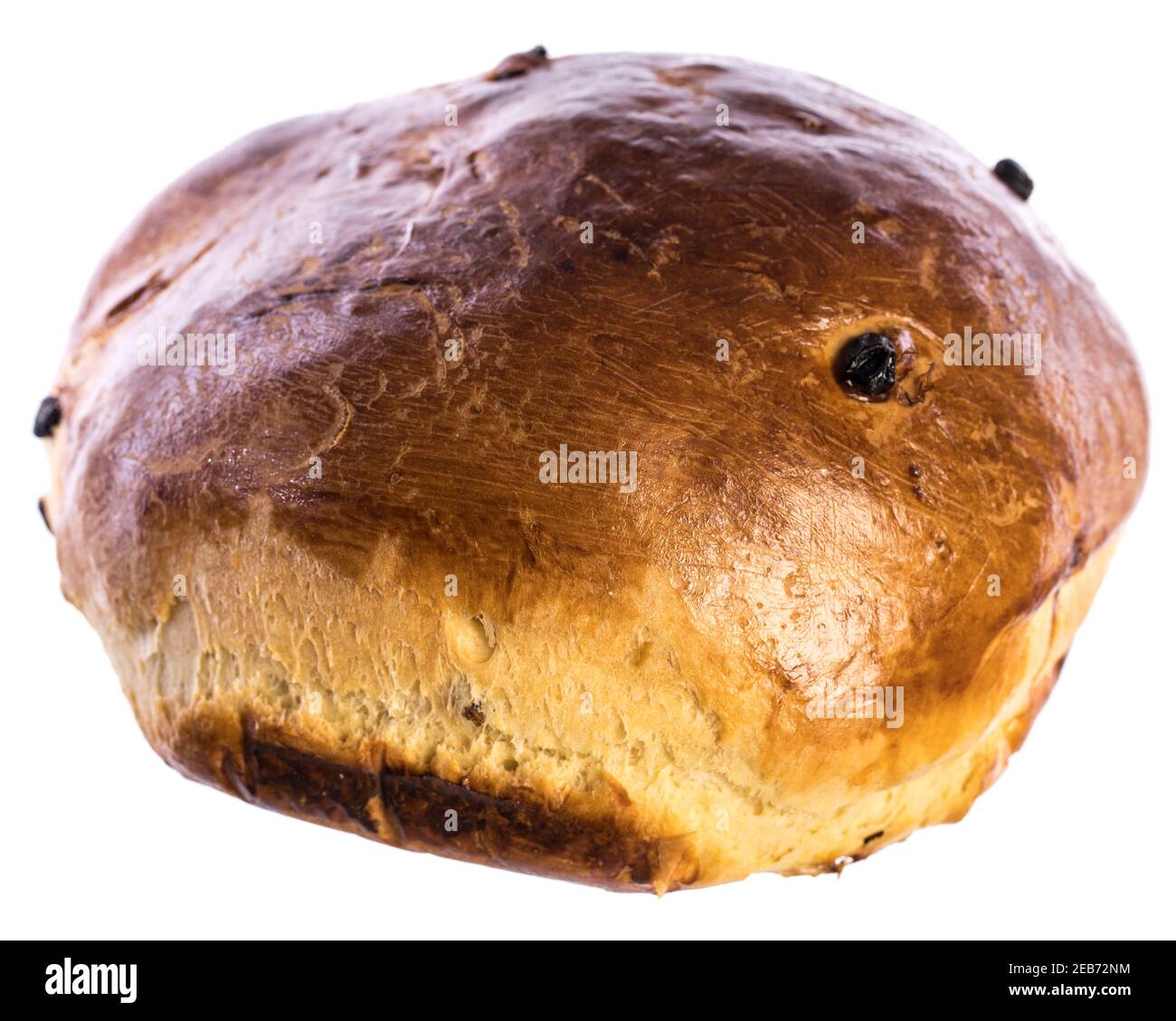 Hausgemachtes österreichisches osterbrot isoliert auf weißem Hintergrund Stockfoto