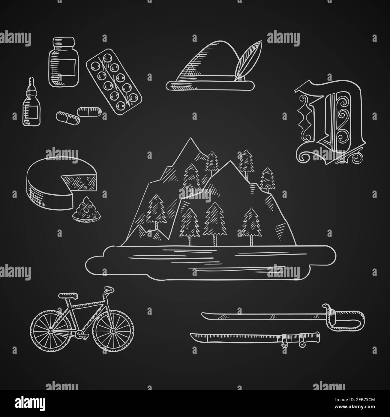 Badesee bayerischer wald Stock-Vektorgrafiken kaufen - Alamy