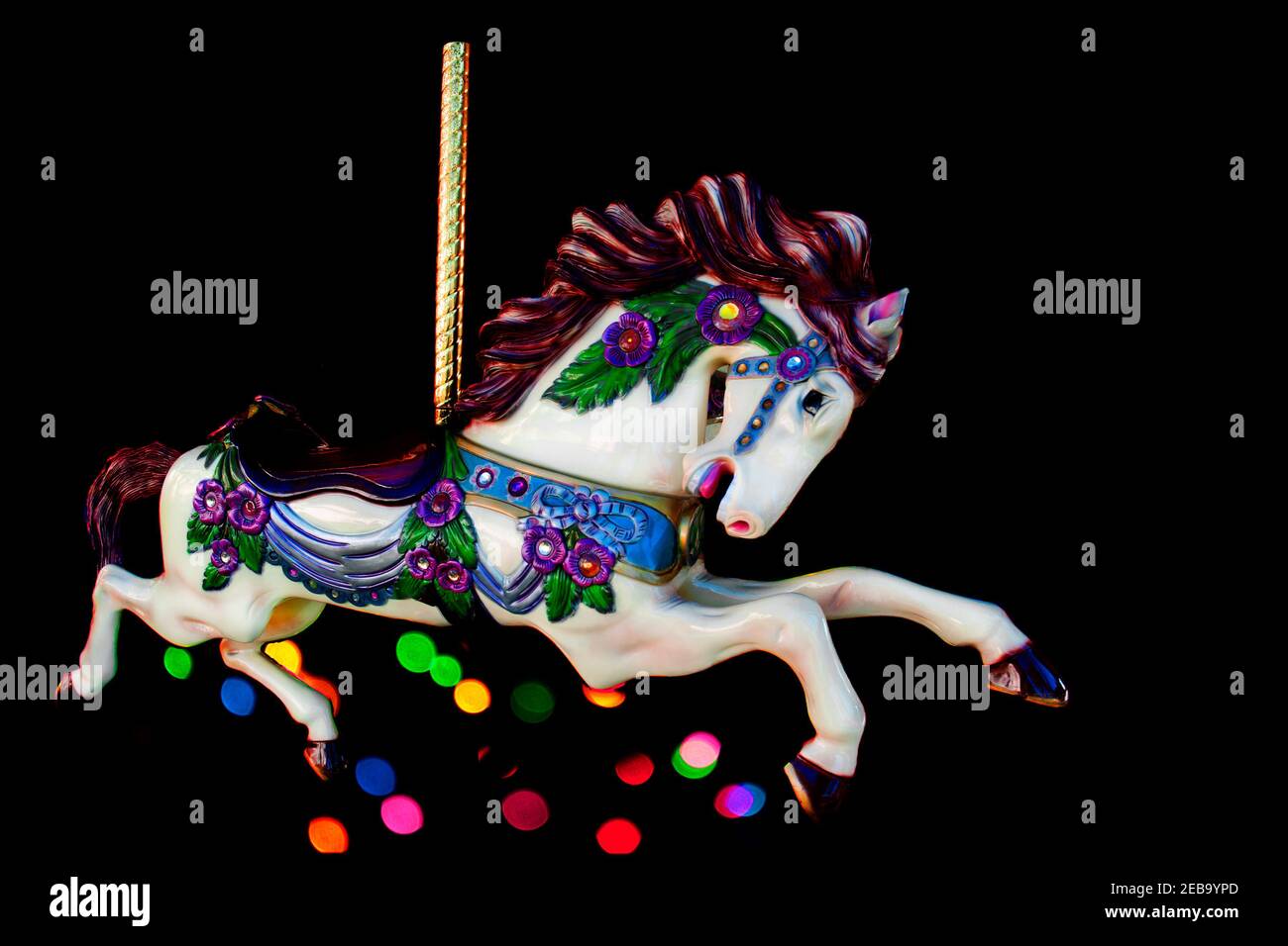 Karussell-Pferd Stockfoto