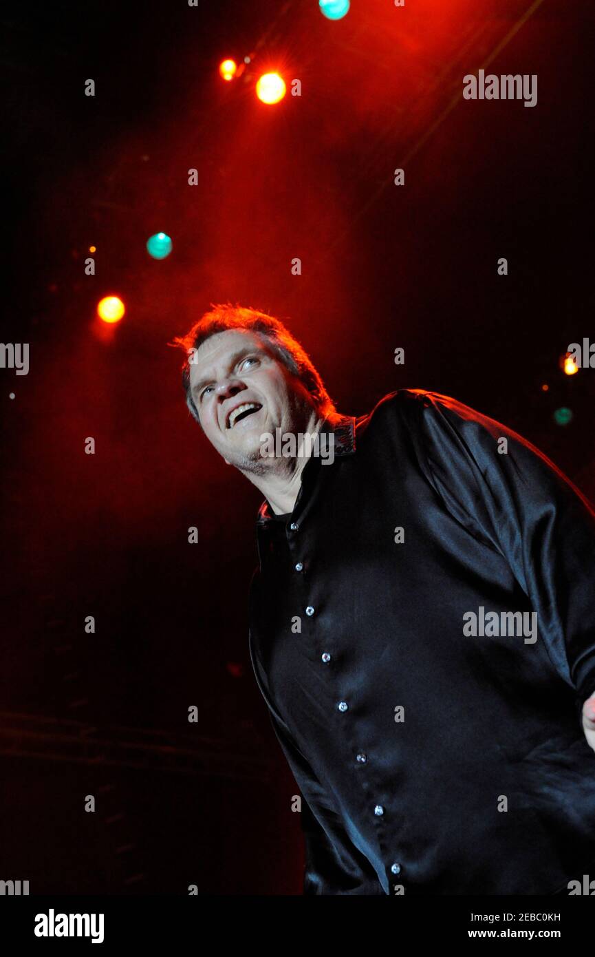 Meat Loaf mit der Casa de Carne Tour in Liverpool Sommer Pops 2008 Stockfoto