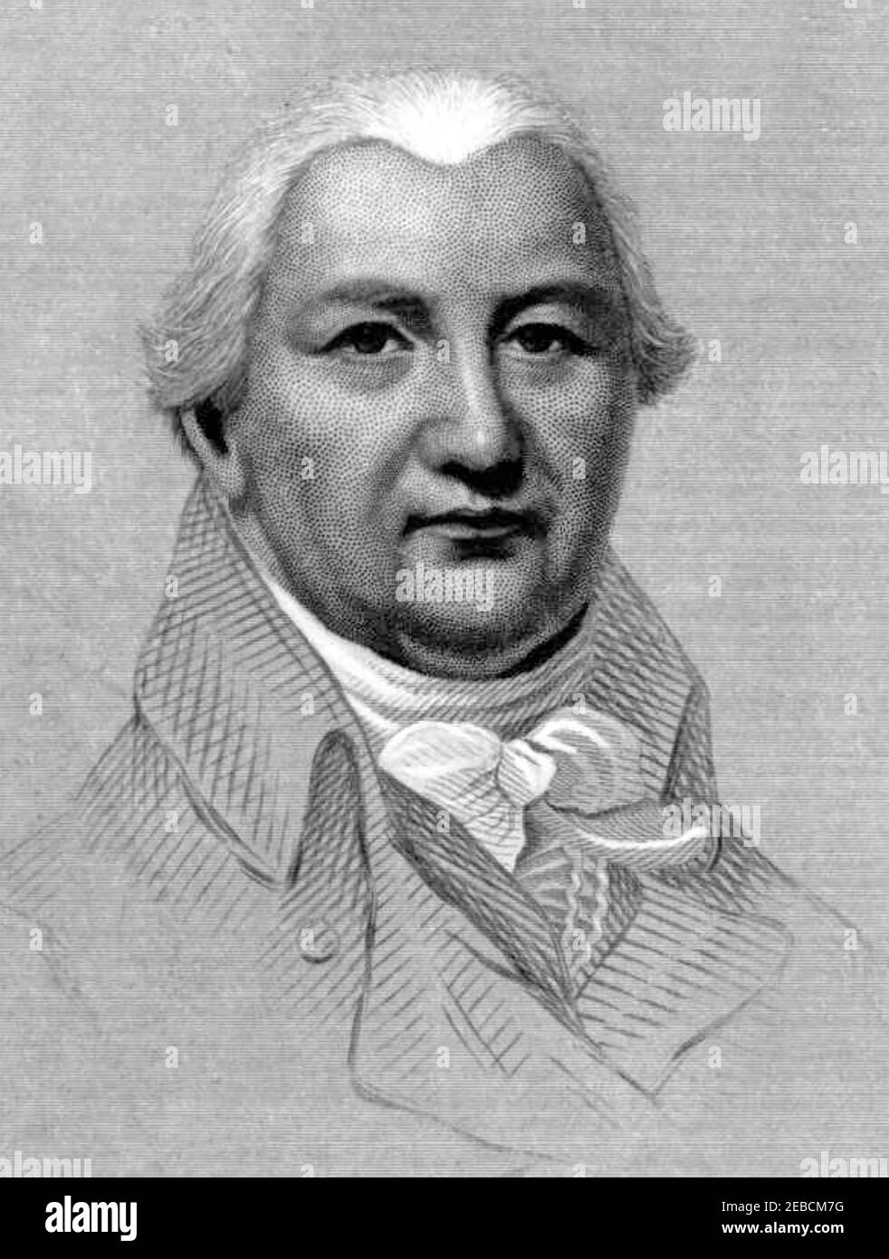 CHARLES HUTTON (1737-1823) englischer Vermesser und Mathematiker Stockfoto