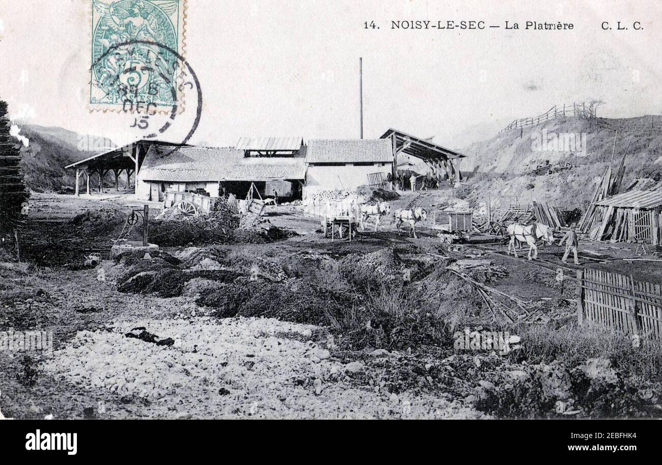 Noisy-le-sec - La Platrière. Stockfoto