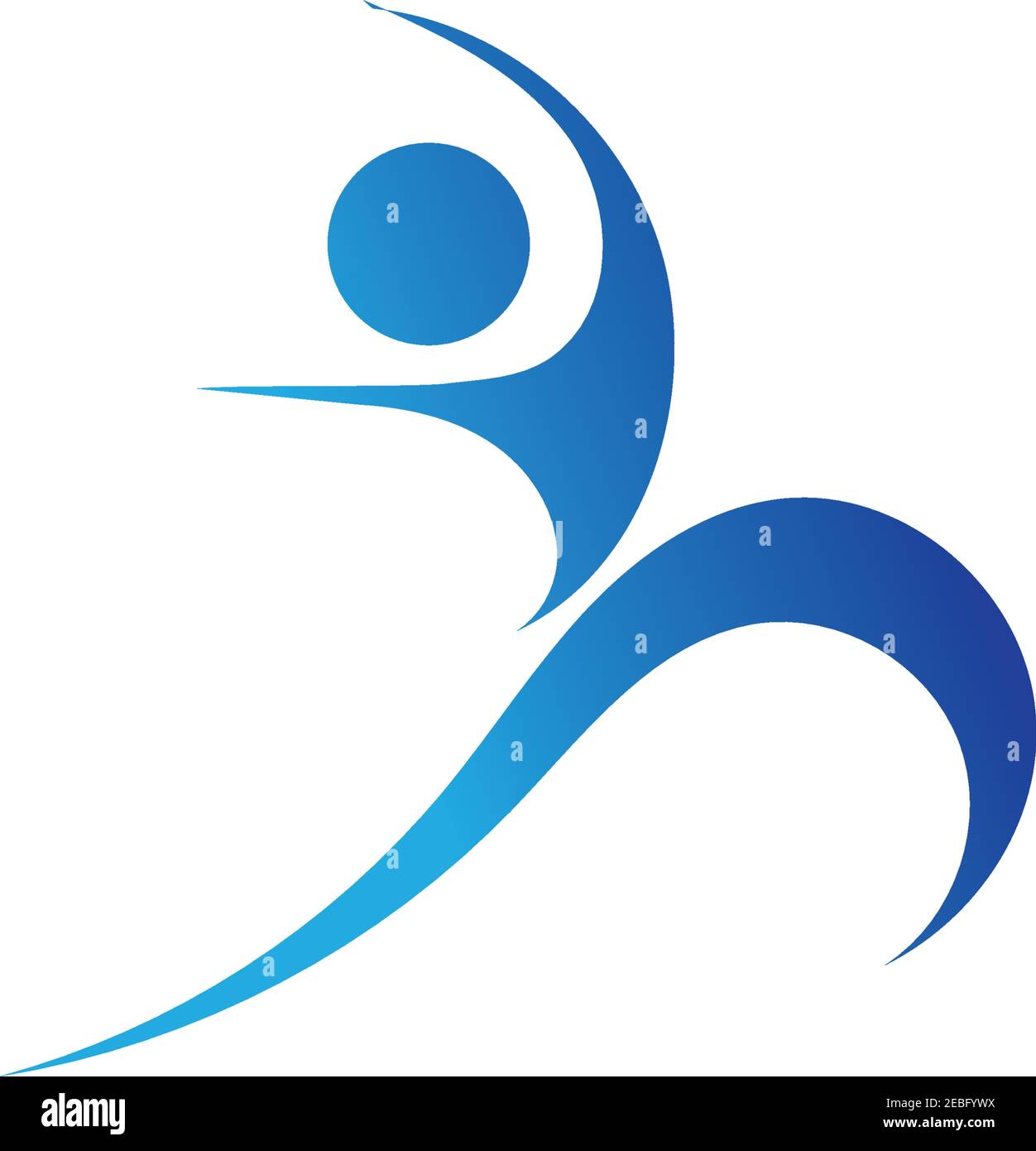 Fitness-Logo Symbol Illustration Design Vorlage - Vektor Stock Vektor