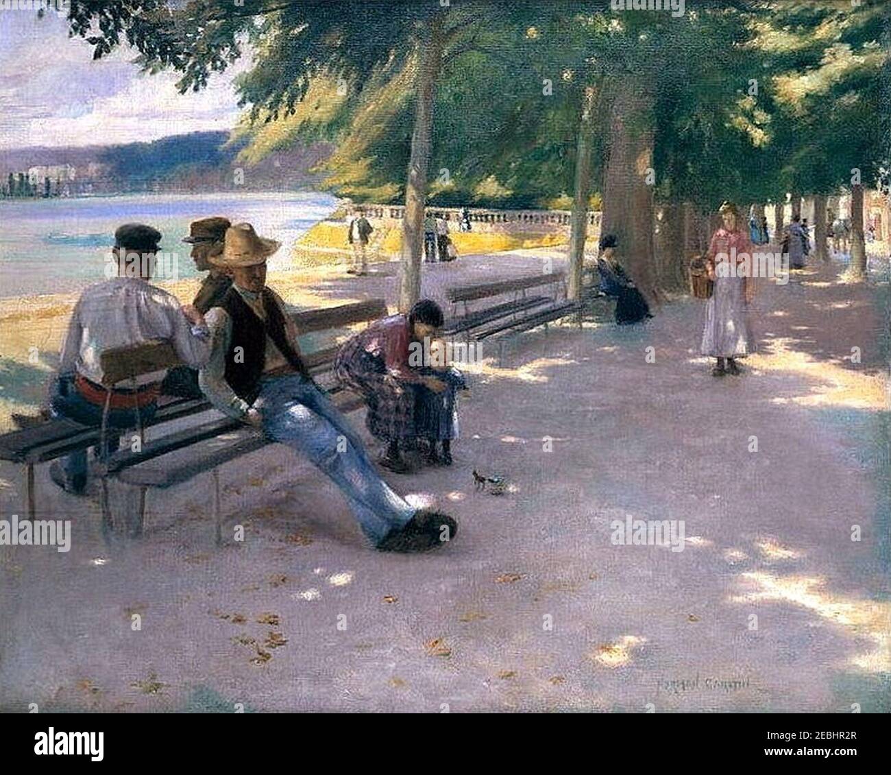 Norman Garstin - Im Schatten. Stockfoto