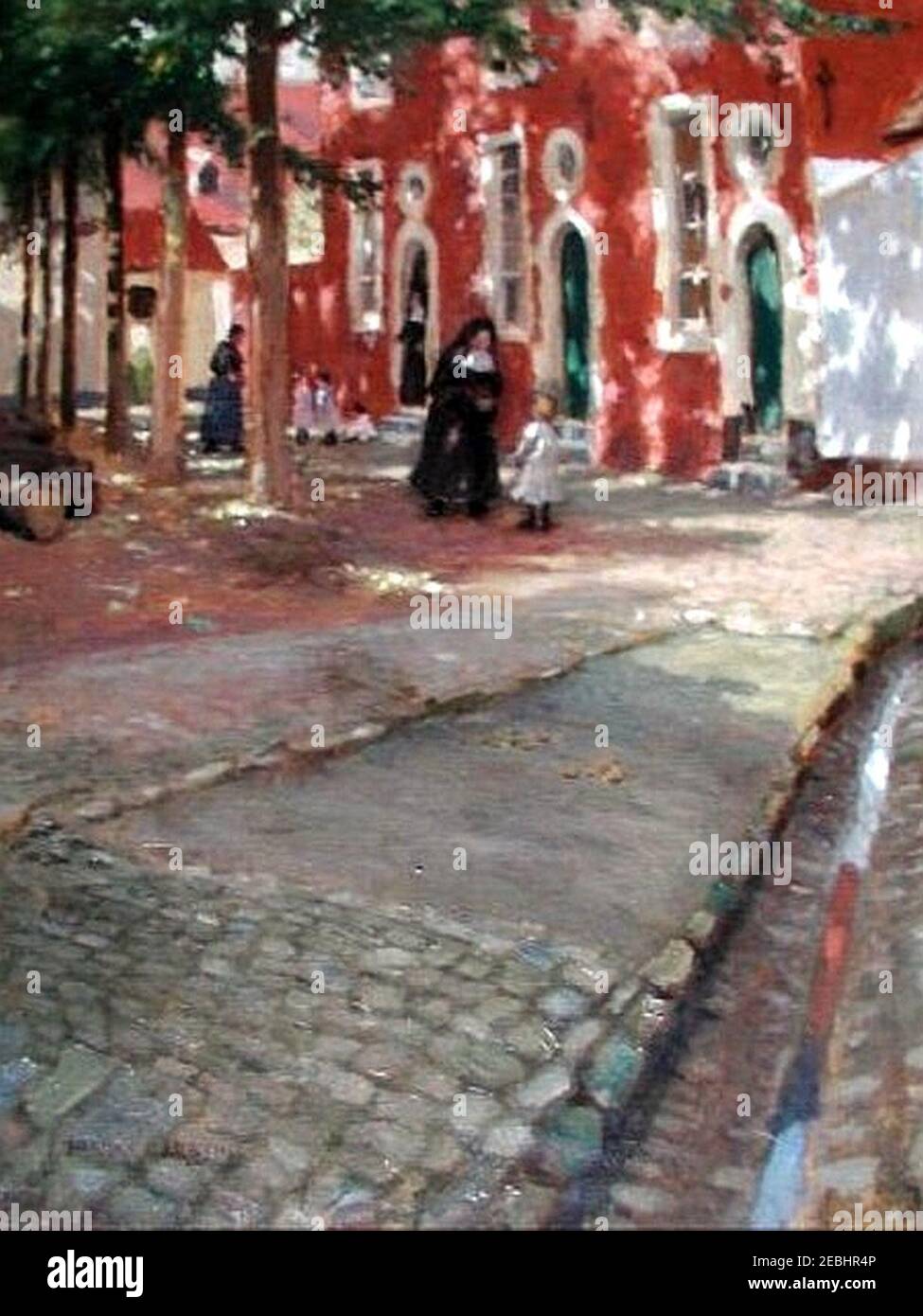 Norman Garstin - Die Roten Häuser 1912. Stockfoto