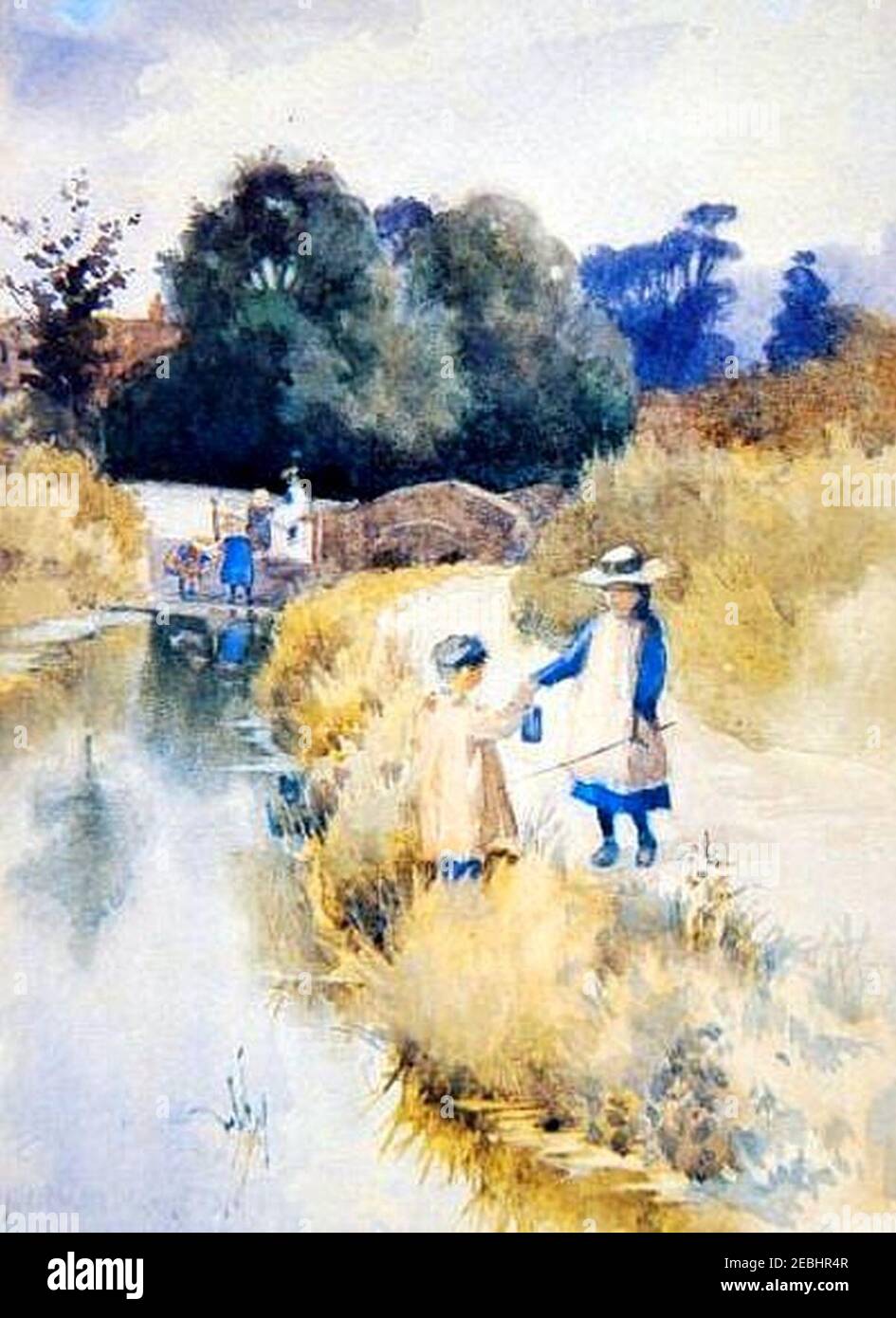 Norman Garstin - Tiddlers. Stockfoto