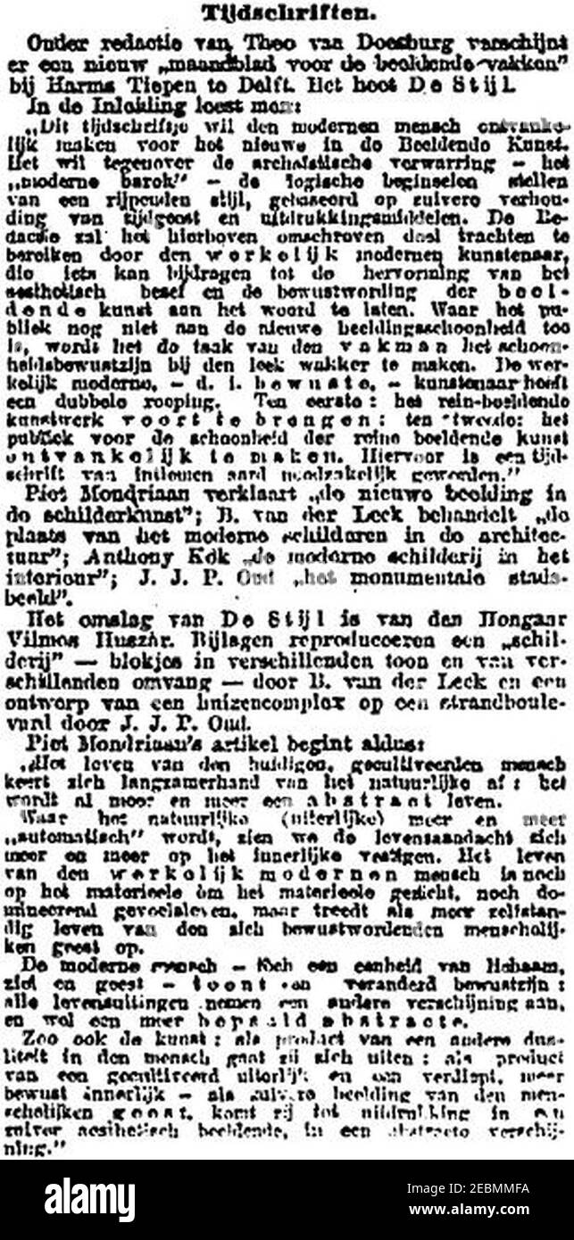 NRC 1917-11-15 ochtend A p 1. Stockfoto