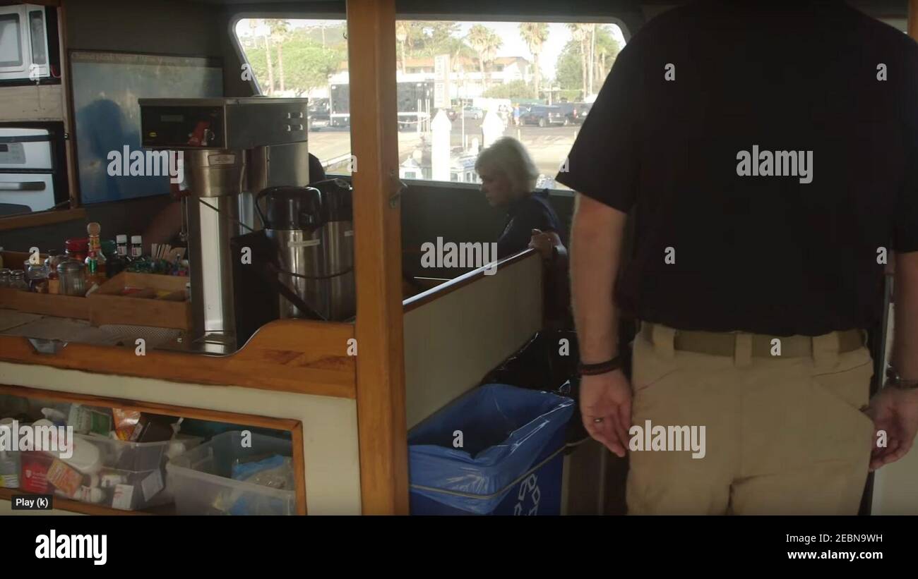 NTSB B-Roll - Vision Kombüse und Treppen. Stockfoto