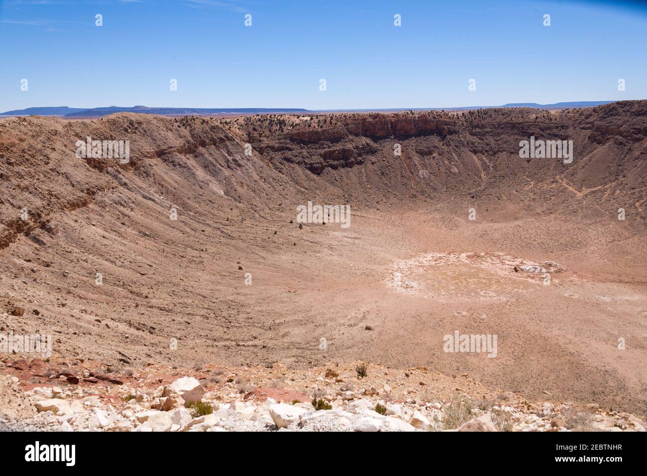 Winslow Ebenen aus dem Rand eines Meteorkraters genommen Arizona USA Stockfoto