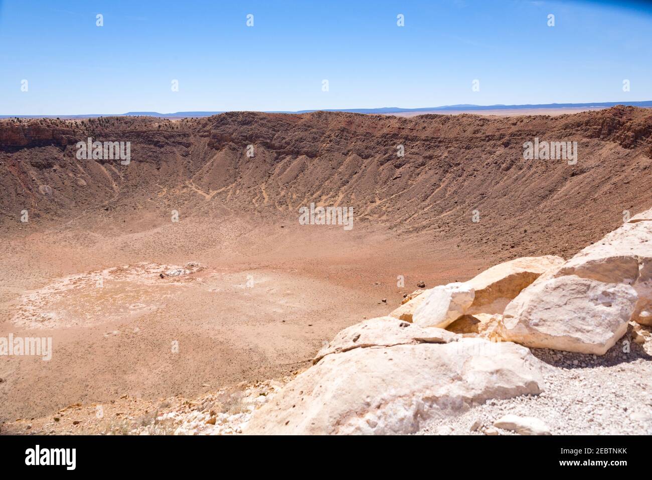 Winslow Ebenen aus dem Rand eines Meteorkraters genommen Arizona USA Stockfoto