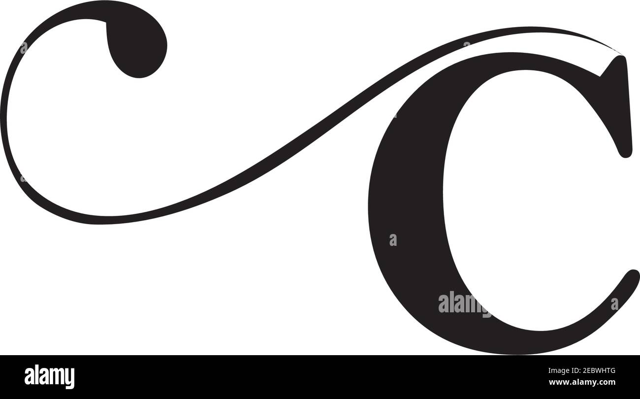 Design der Vektorsymbole für das C-Logo Stock Vektor