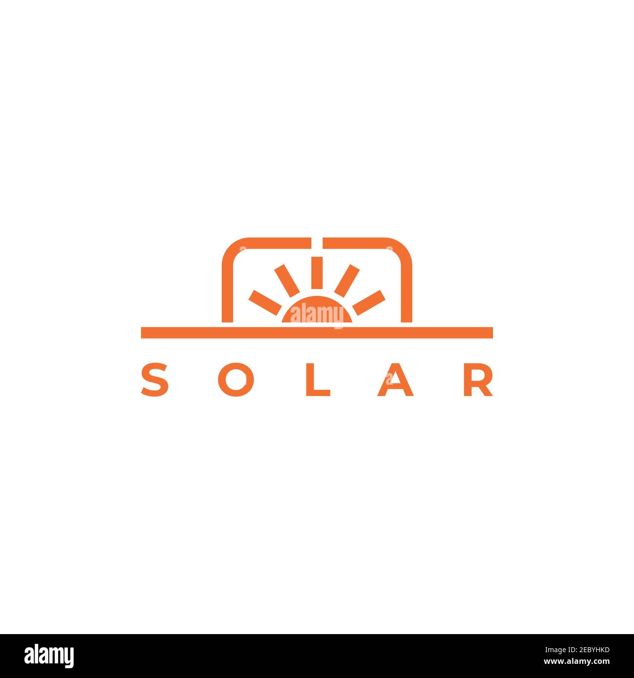 Sun Logo Design Symbol Illustration Vektor Vorlage Stock Vektor