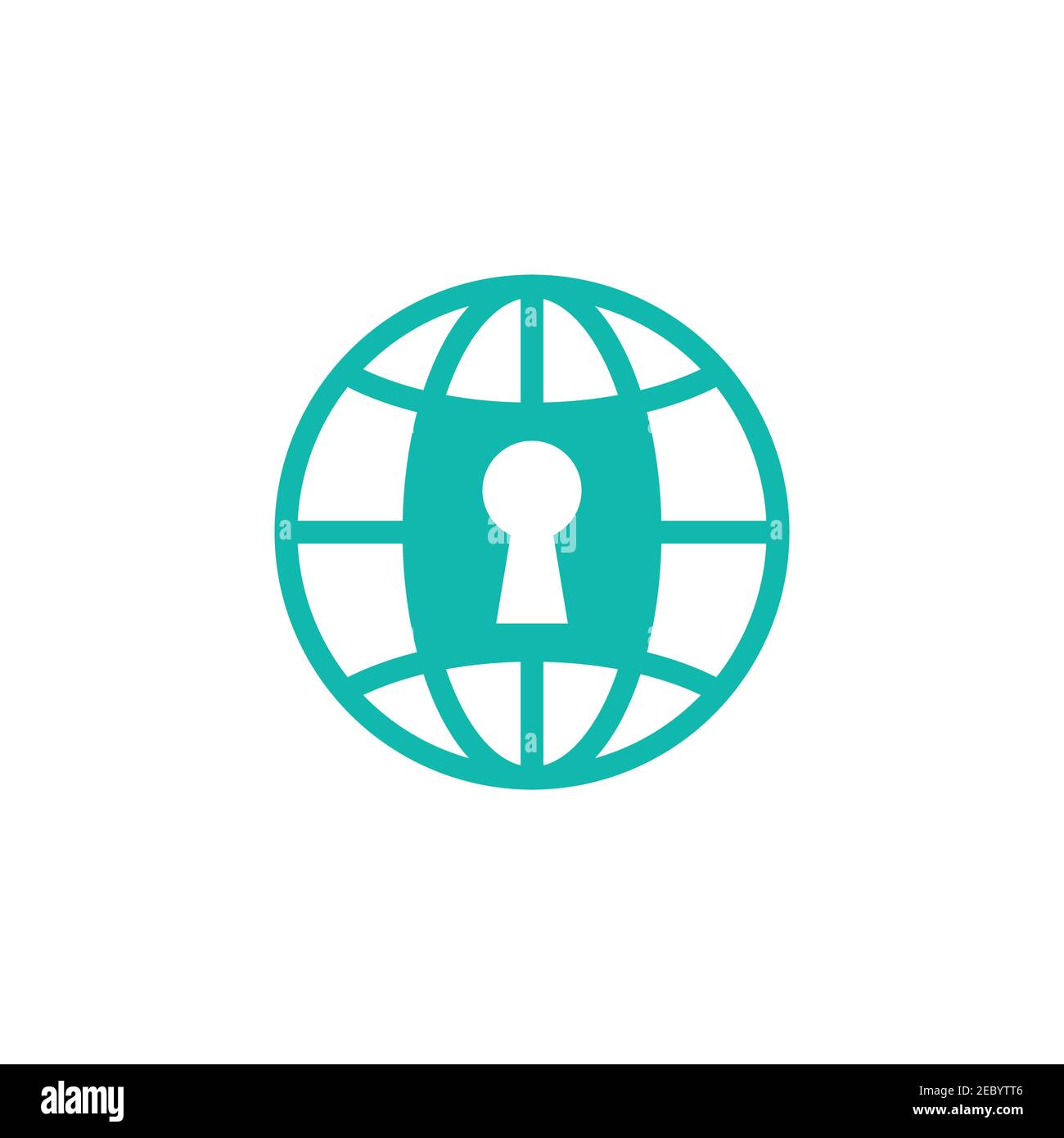 Erdschutz Sicherheit Logo Design Illustration Symbol Vektor Vorlage Stock Vektor