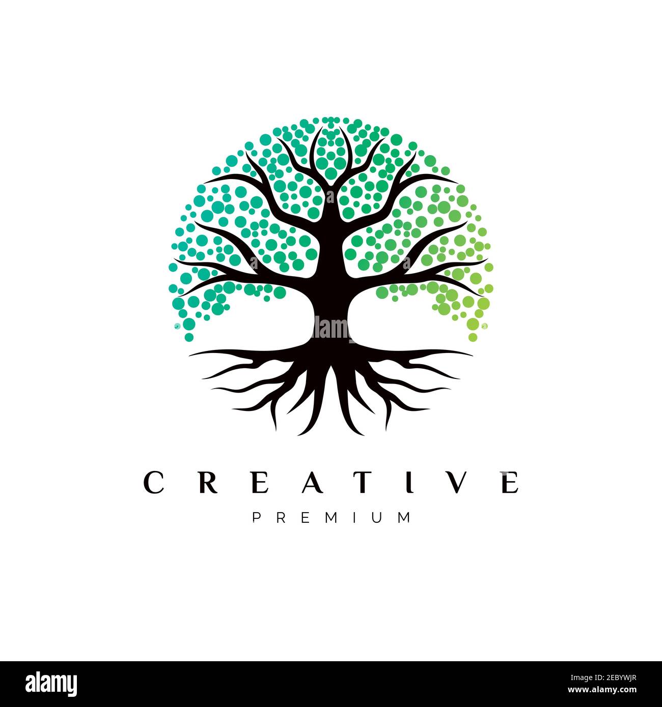 Life Tree Logo Design Symbol Illustration Vektor Vorlage Stock Vektor