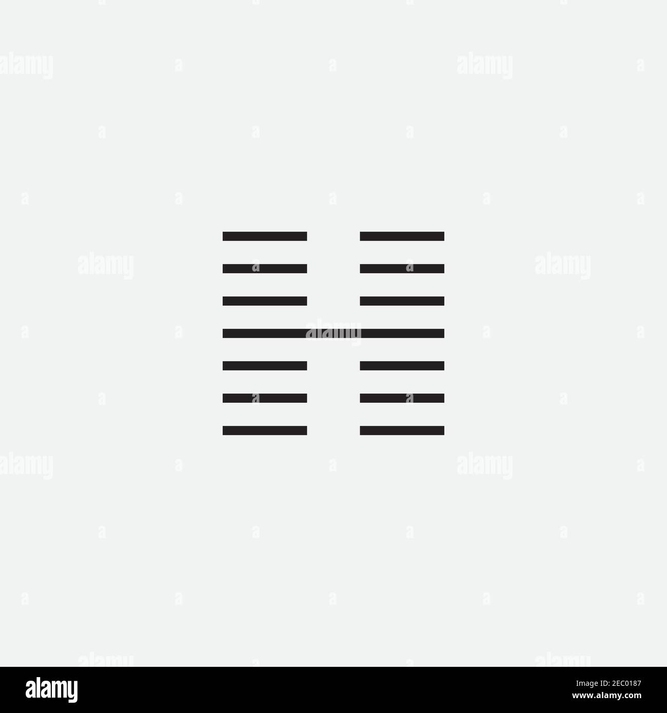 Elegante Buchstabe H Logo Design Symbol Vektor Vorlage Stock Vektor