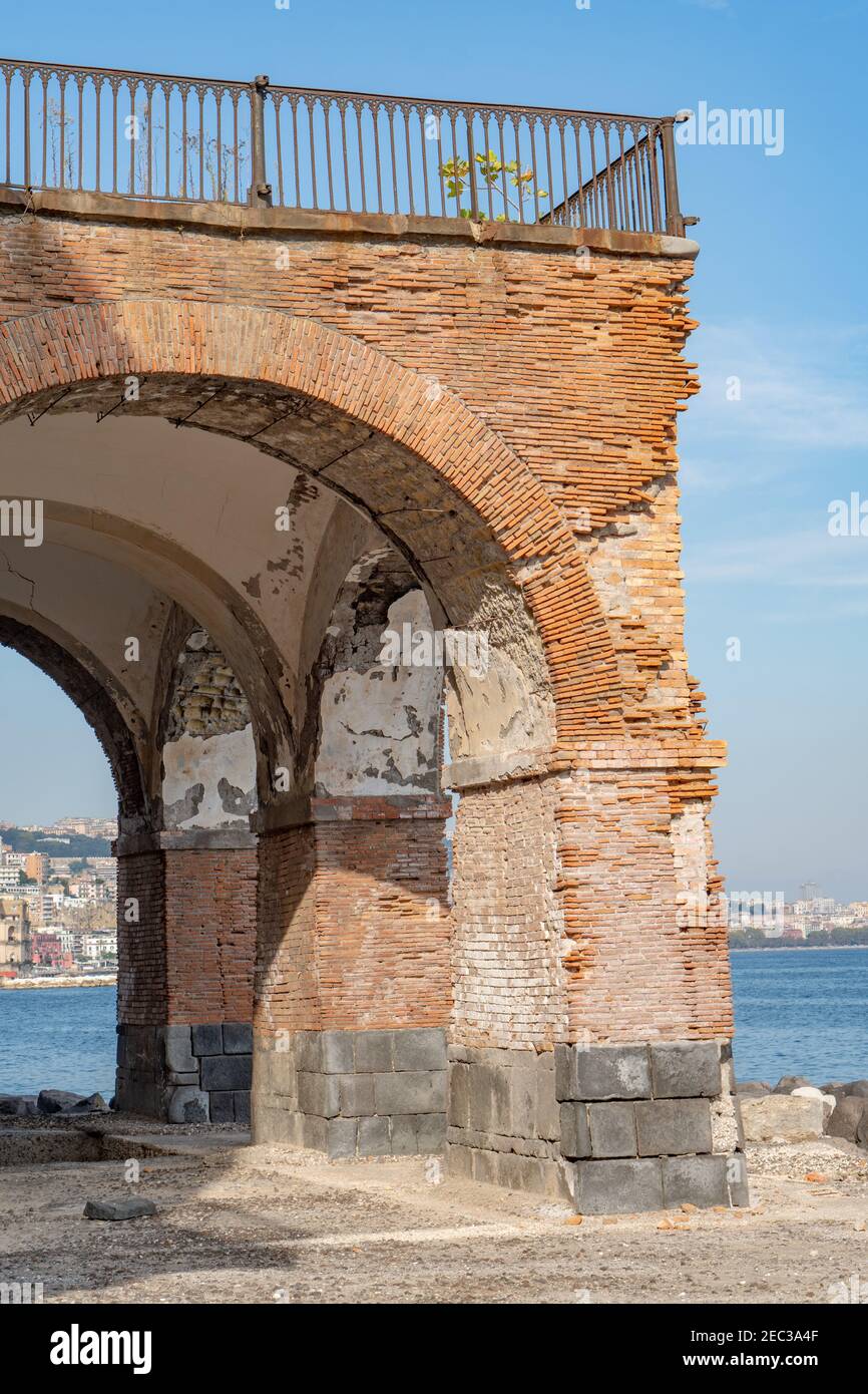 Costa di posillipo da Villa lauro Stockfoto