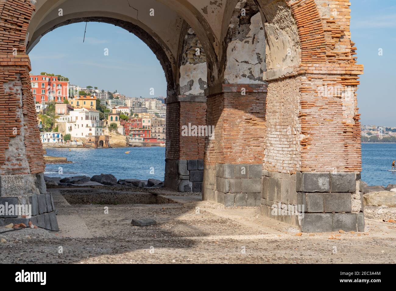 Costa di posillipo da Villa lauro Stockfoto