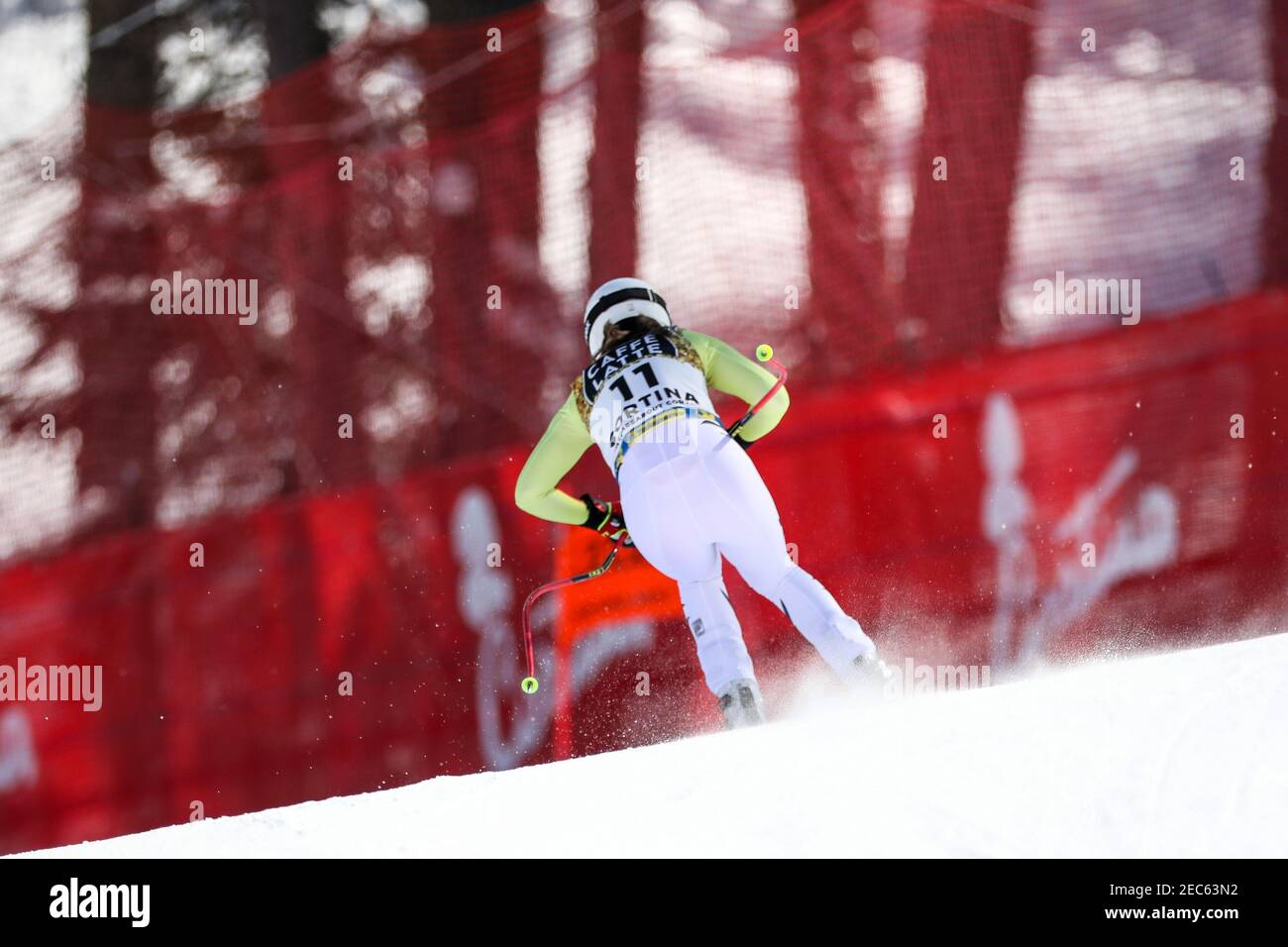 Cortina (BL, Italien. Februar 2021, 13th. Cortina (BL), Italien, Olympia delle Tofane, 13. Februar 2021, Kira WEIDLE GER während der FIS Alpine Ski Weltmeisterschaften 2021 - Abfahrt - Damen - alpines Skirennen Credit: Luca Tedeschi/LPS/ZUMA Wire/Alamy Live News Stockfoto